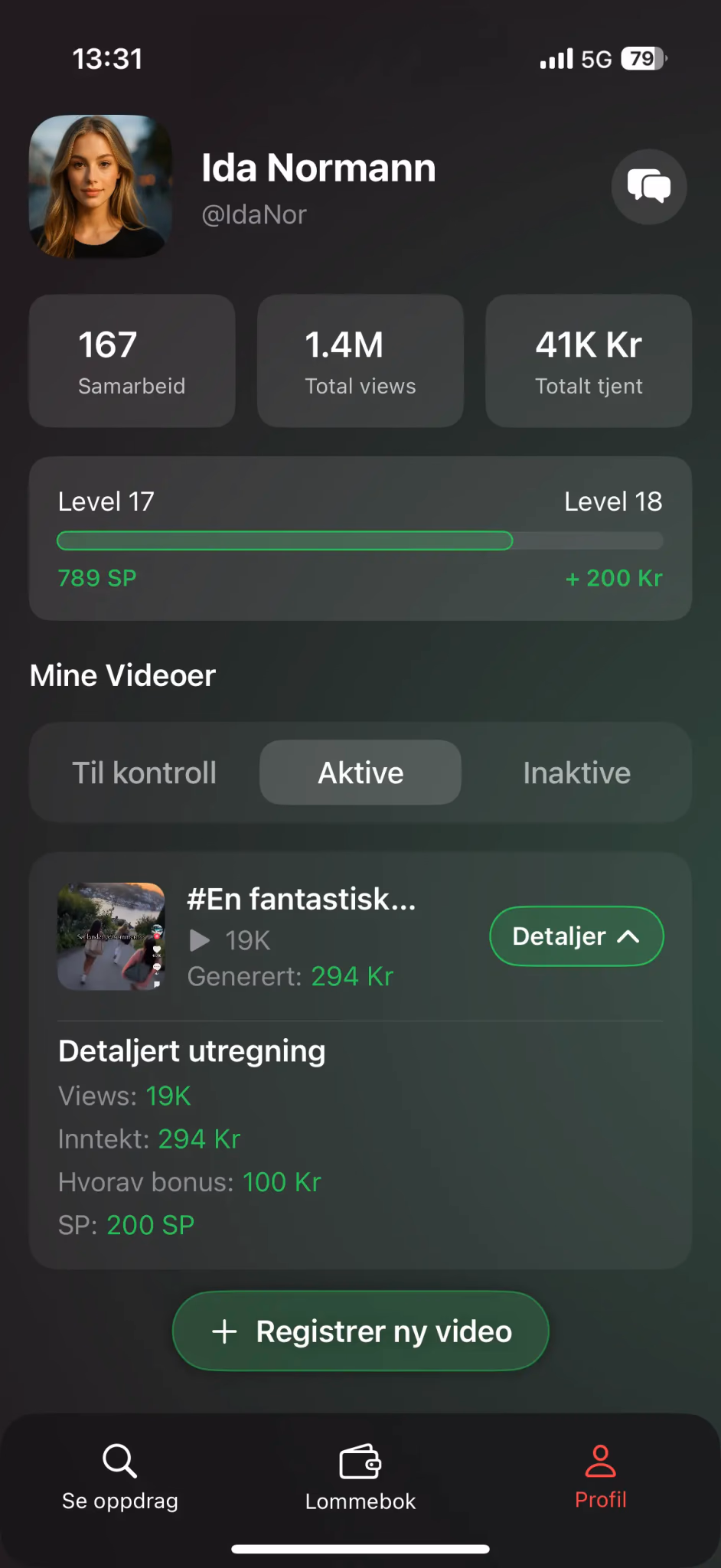 Logg inn med TikTok brukeren din